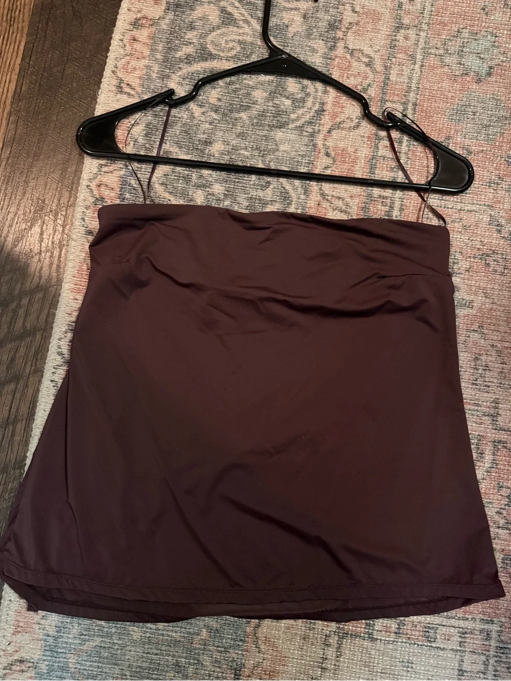 Free People Plum strapless top